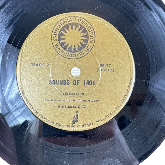 Vintage Smithsonian Institute 1960s Sounds of 1401 Vinyl Record - Picture 4 of 4